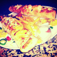 Club Sandwitch Burrito Bebida